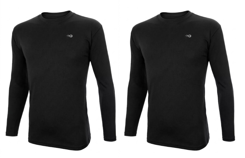 Remera Deportiva Manga Larga Hombre Kadur X2
