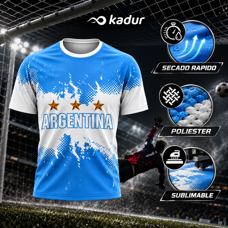 Pack X10 Camisetas Futbol Argentina Para Sublimar Kadur