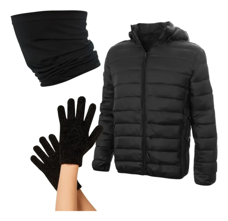 Combo Campera + Cuello Termico + Guantes
