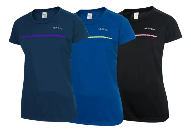 Remera Deportiva Mujer Kadur x3