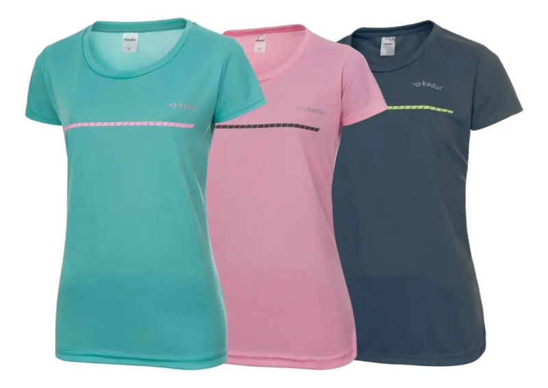 Remera Deportiva Mujer Kadur x3
