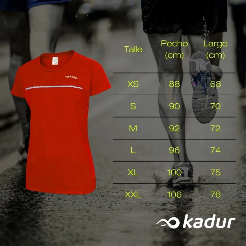 Remera Deportiva Mujer Kadur x3