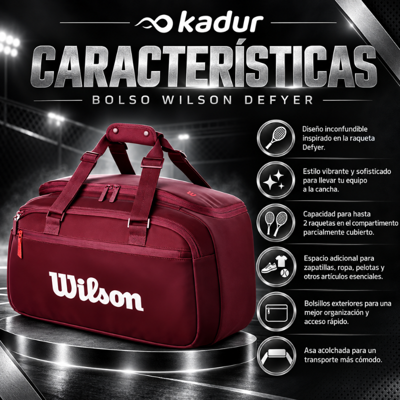 Bolso Tenis Wilson Defyer Redline Small Duffel