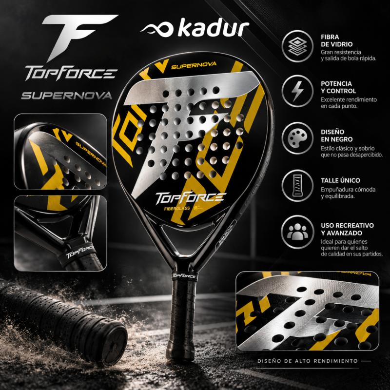 Paleta Padel Top Force Supernova Fibra Vidrio
