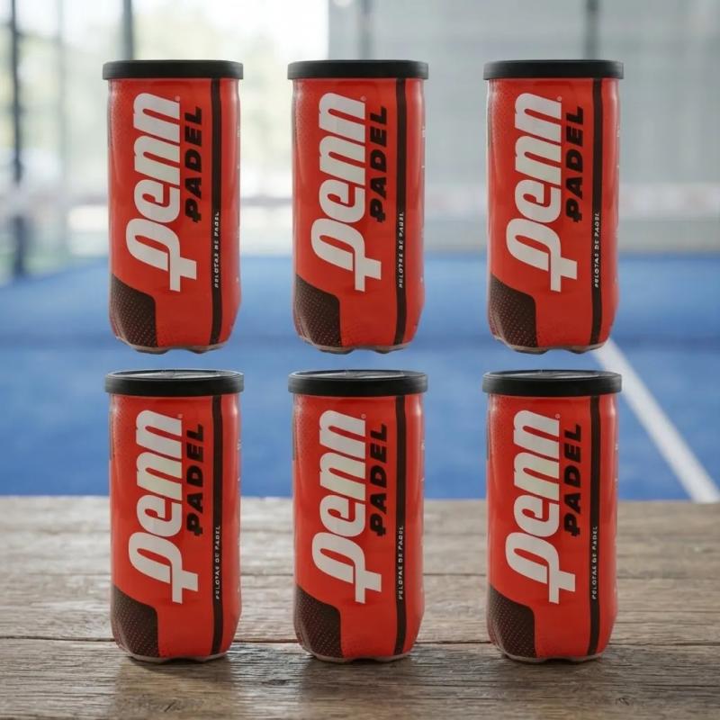 Tubo Pelotas Penn Padel Kit x6 Tubos
