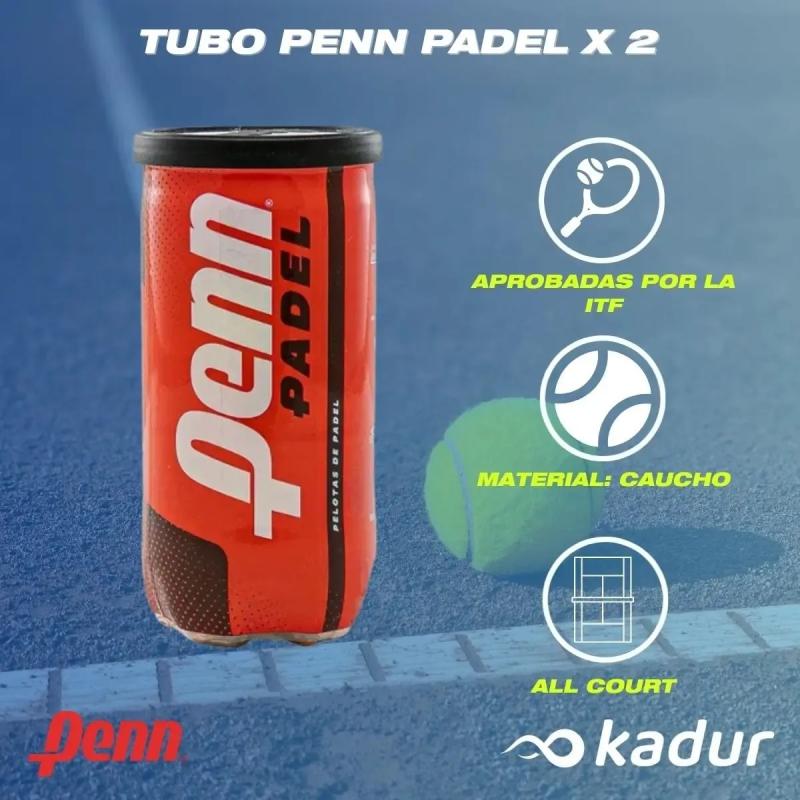 Tubo Pelotas Penn Padel Kit x6 Tubos