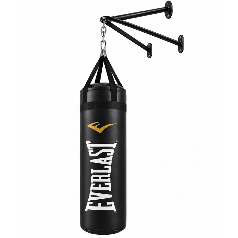 Bolsa Boxeo Everlast 110 Cm + Soporte Pared Tripode