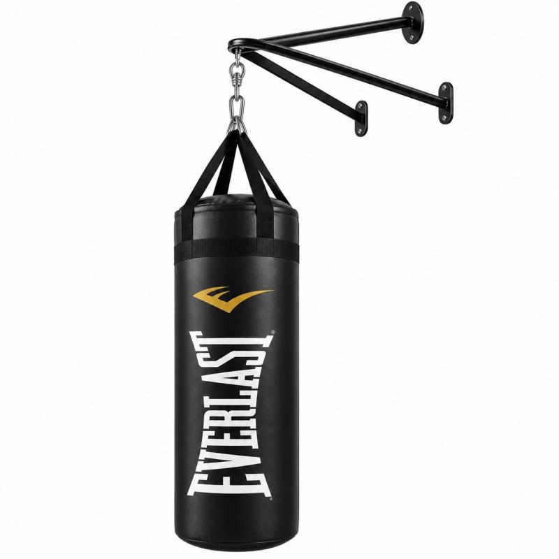 Bolsa Boxeo Everlast 90 Cm + Soporte Pared Tripode