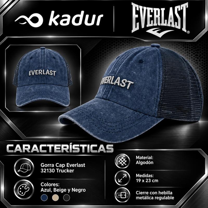 Gorra Everlast Trucker Urbana Casual 32130