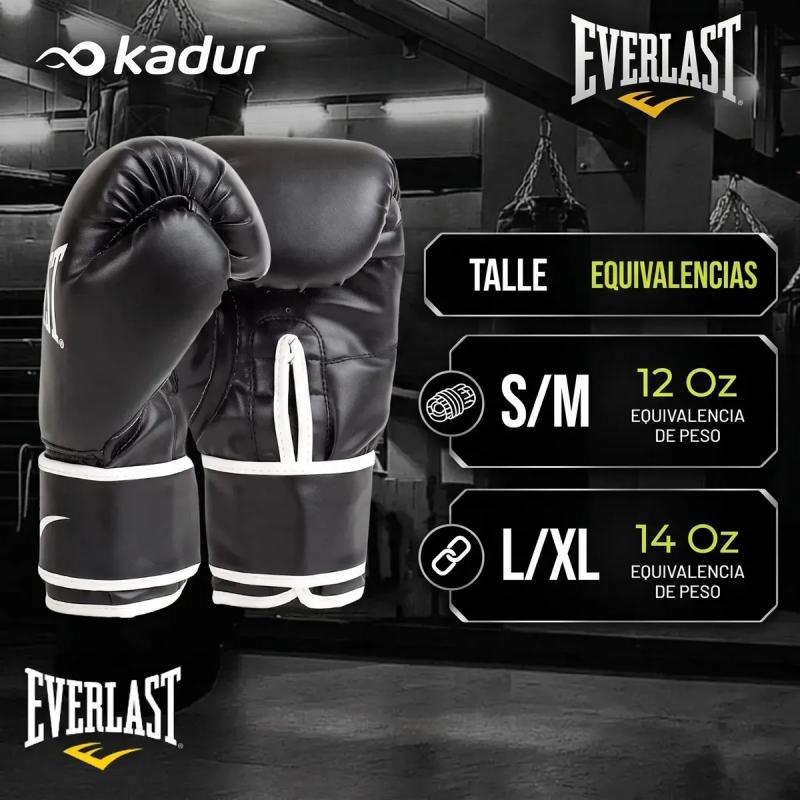 Combo Guantes Everlast Core + Vendas Everlast 3.05 Mts