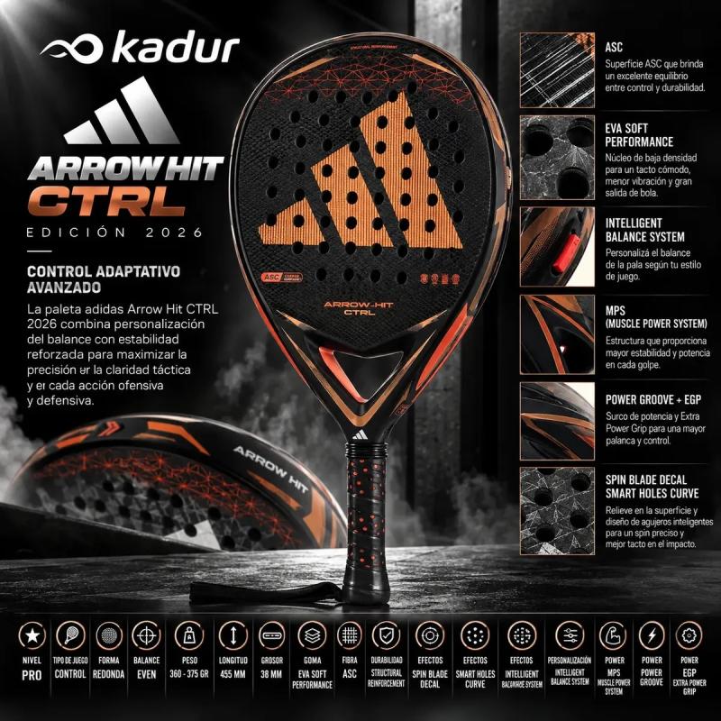 Paleta Padel Adidas Arrow Hit Ctrl 3.5