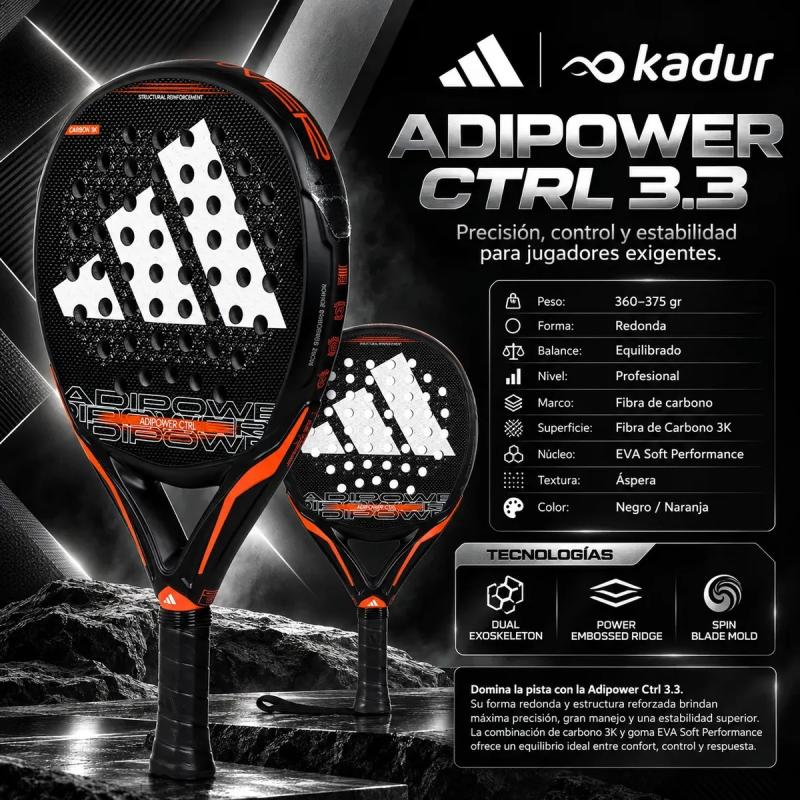 Paleta Padel Adidas Adipower Ctrl 3.3 3K