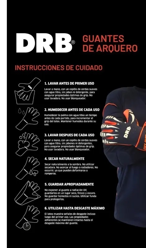 Guantes Arquero Profesionales Drb