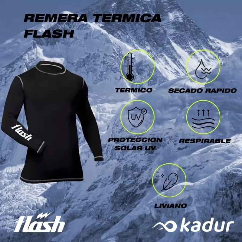Remera Termica Infantil Hombre Kadur