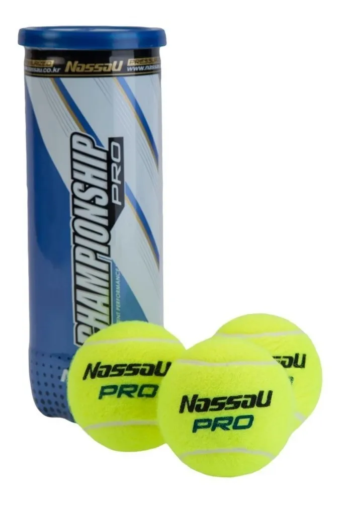 Tubo Pelotas Tenis Nassau Championship Pro X3