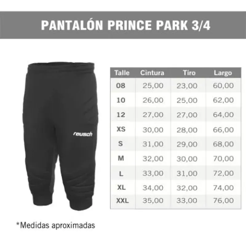 Pantalon Arquero Reusch Prince Park 3/4