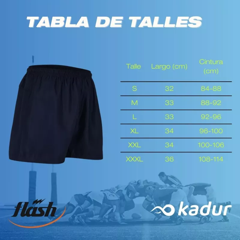 Short Rugby Irb Adulto Flash