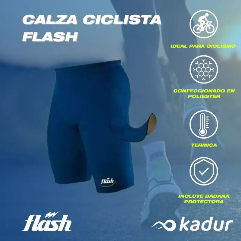 Bermuda Calza Badana Ciclista Flash