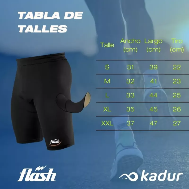 Bermuda Calza Badana Ciclista Flash