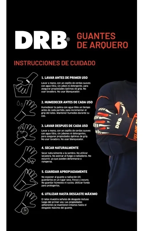 Guantes Arquero Profesionales Drb