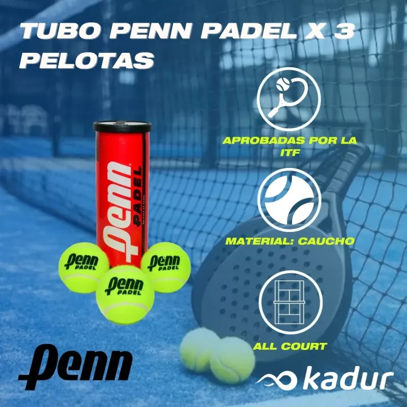 Tubo Penn 3 Pelotas Padel