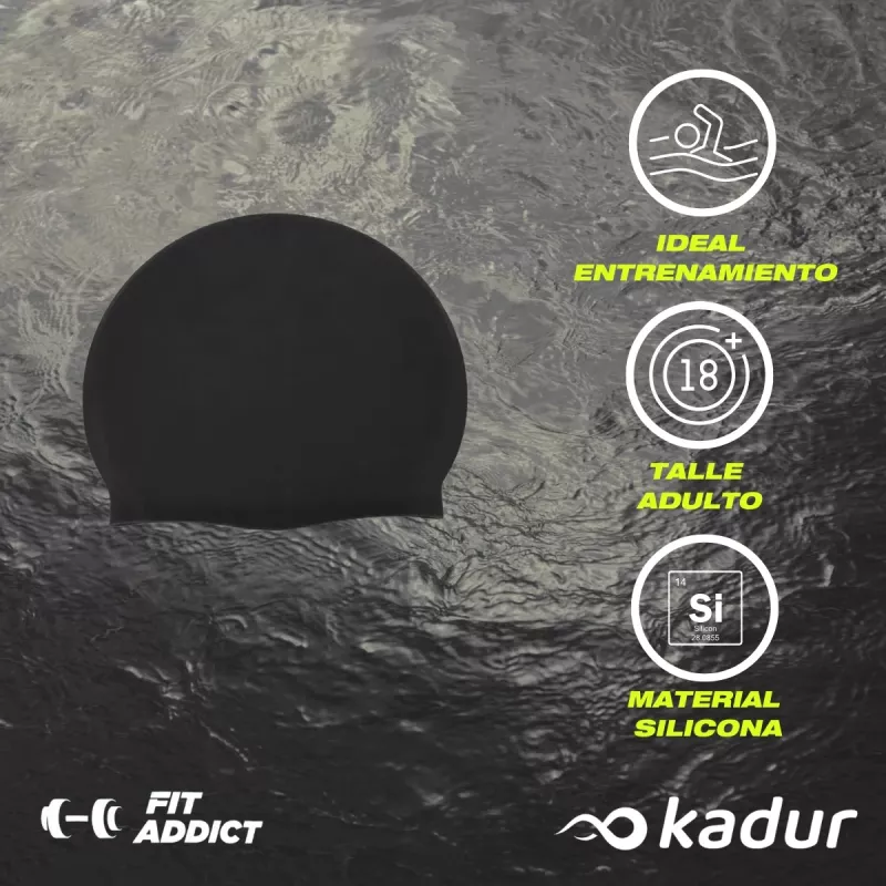 Gorro Natación Silicona Adulto