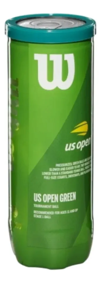 Tubo 3 Pelotas Wilson Us Open Green