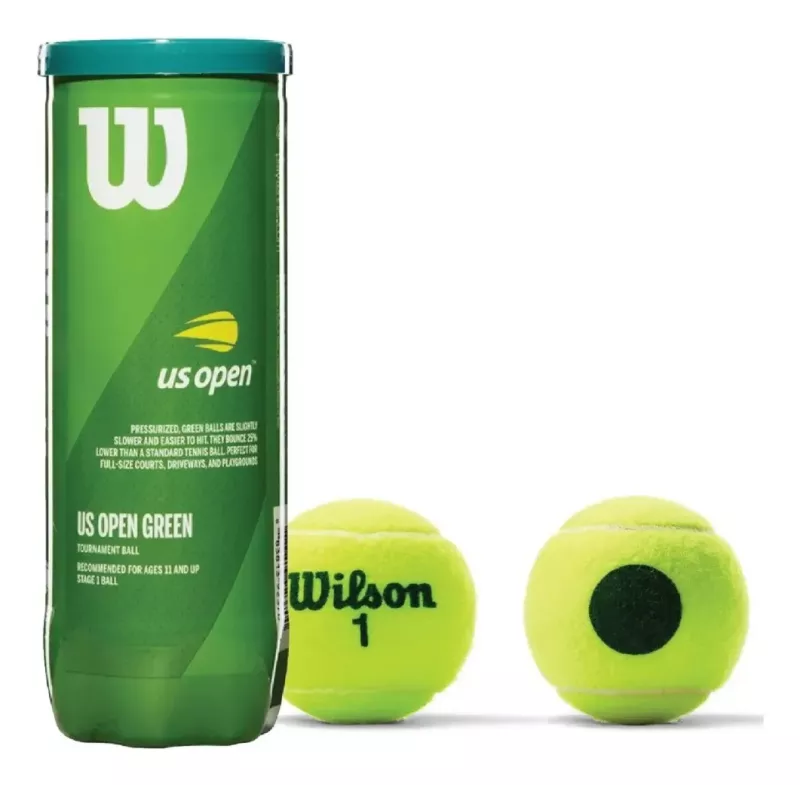 Tubo 3 Pelotas Wilson Us Open Green