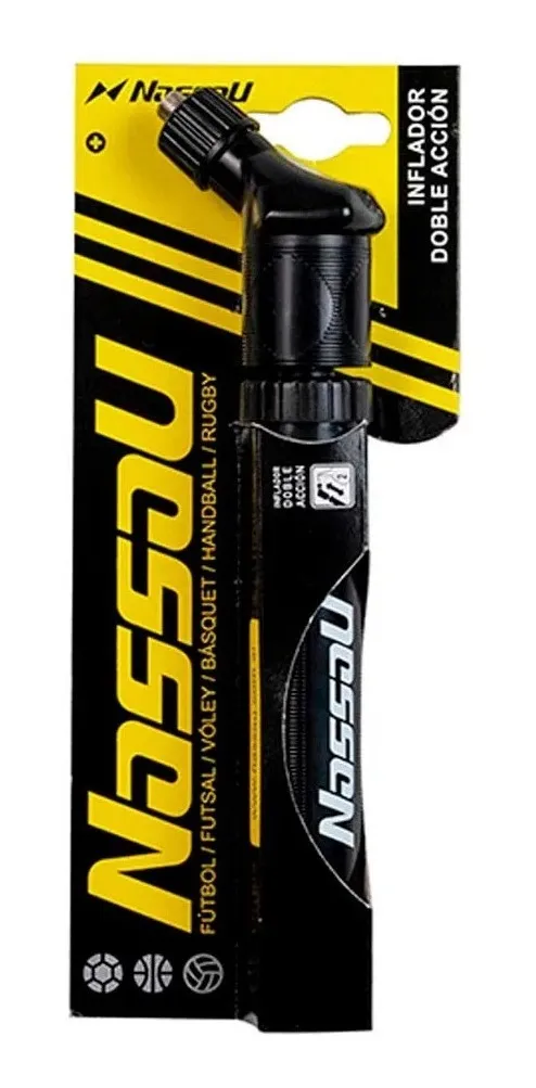 Inflador Pelotas Nassau Pico Doble Accion