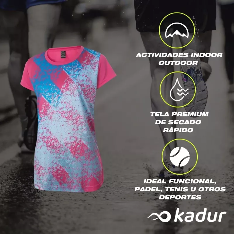 Camiseta Padel Mujer Kadur