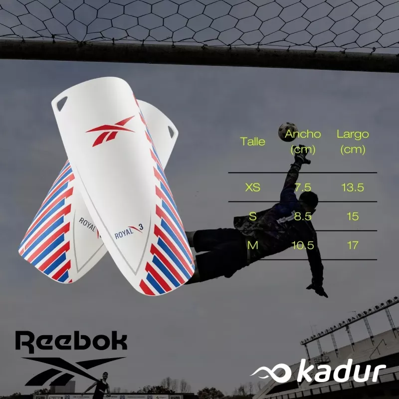 Canilleras Futbol Reebok Royal