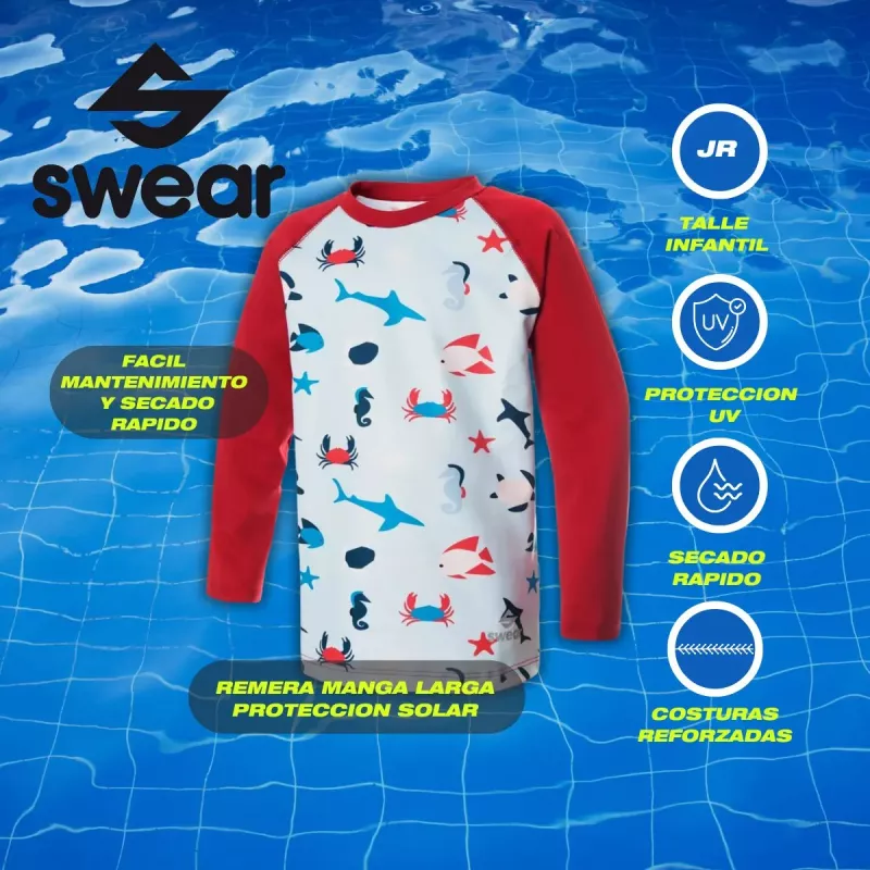 Remera UV Infantil Swear