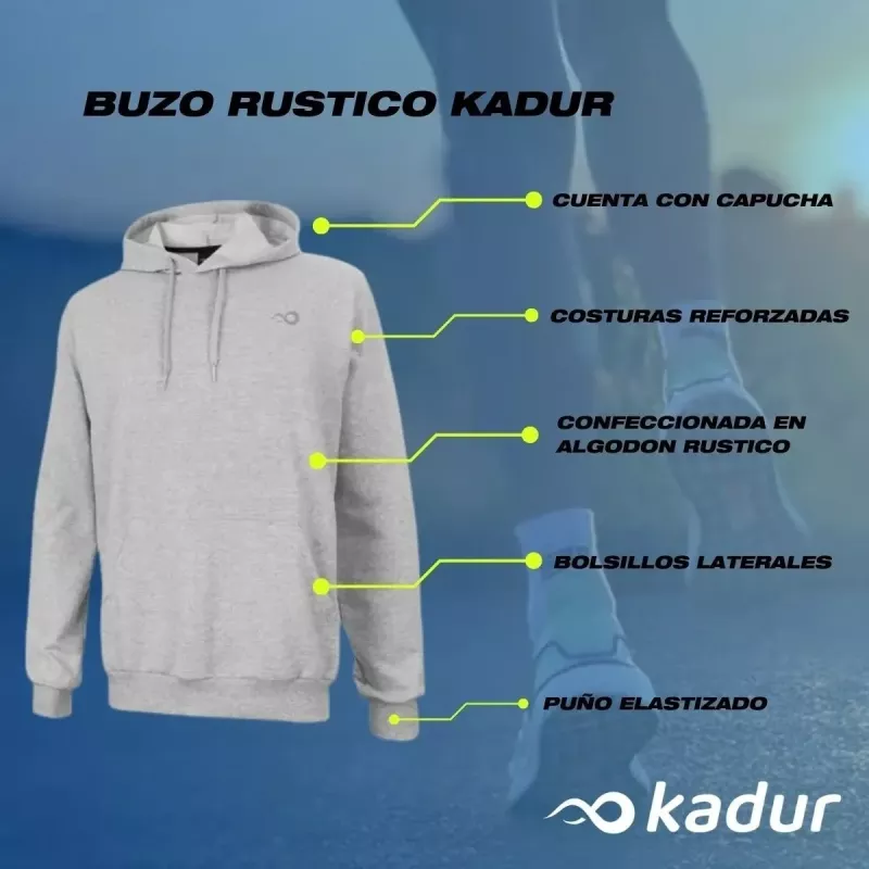 Hoodie Capucha Algodon Kadur