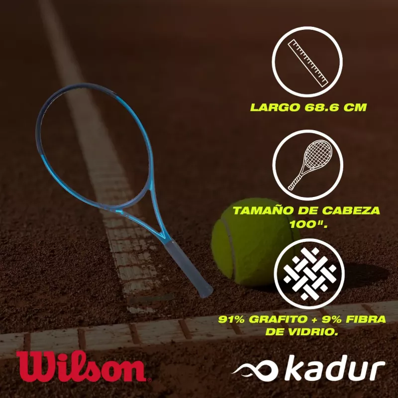 Raqueta Tenis Wilson Grafito 100UL V4.0
