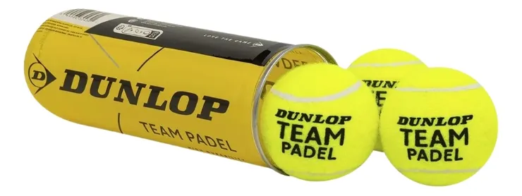 Tubo Pelotas Padel Dunlop Team X 3
