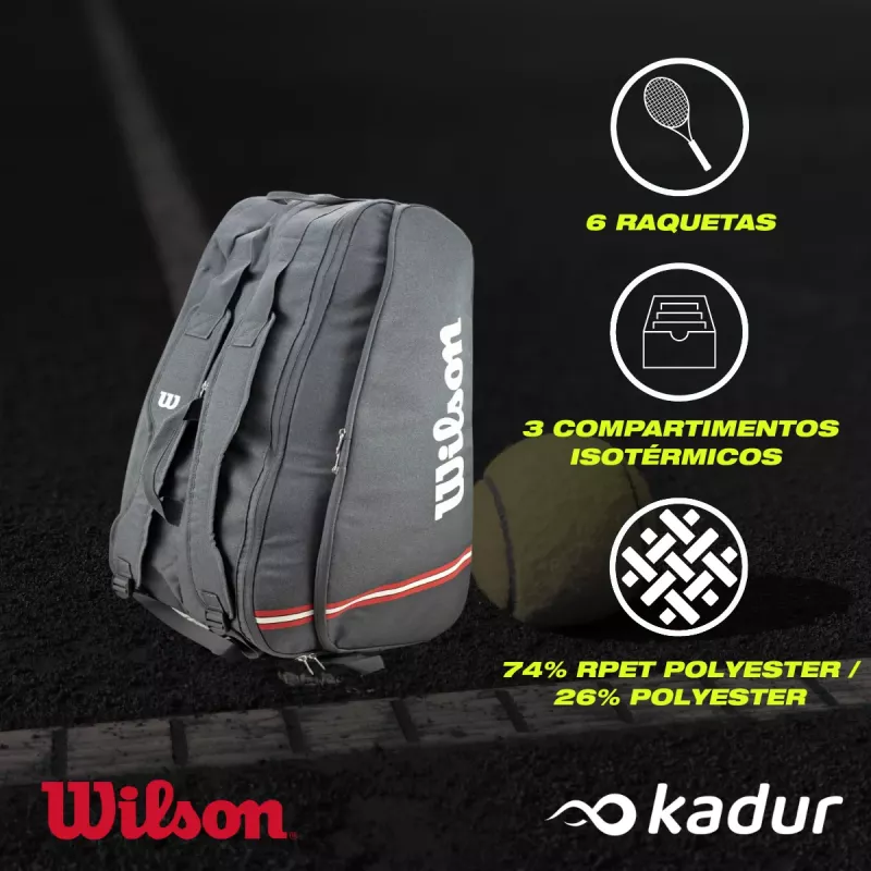 Bolso Raquetero Wilson Tour 6PK