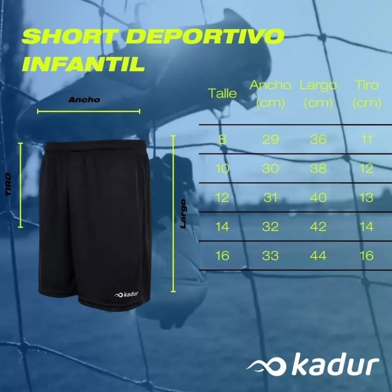 Shorts Futbol Infantil Kadur