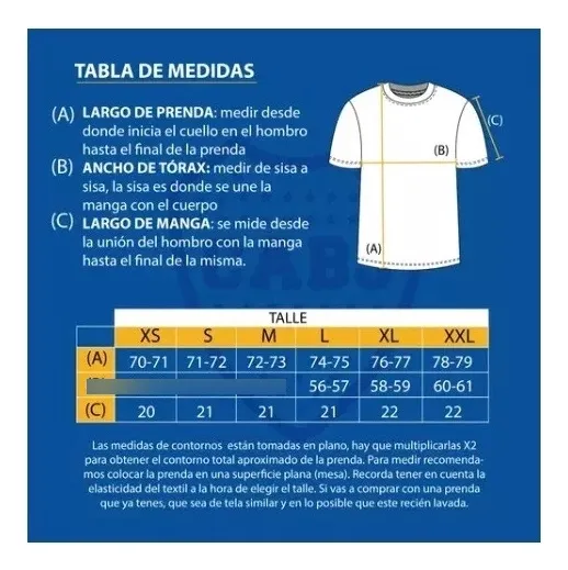 Remera Algodón Boca Juniors Licencia Oficial