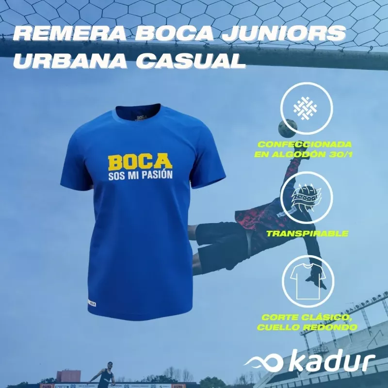 Remera Algodón Boca Juniors Licencia Oficial