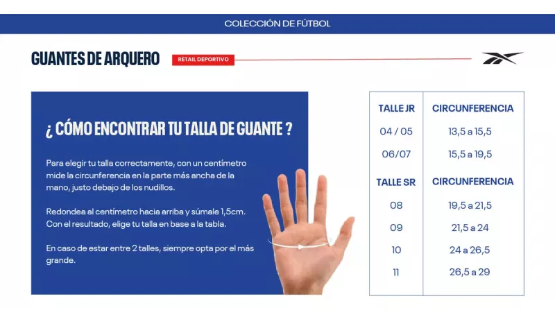 Guantes Arquero Reebok Royal Adulto