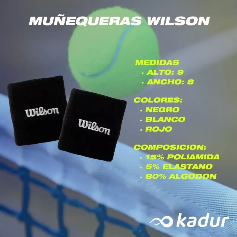 Muñequeras Wilson OSFA
