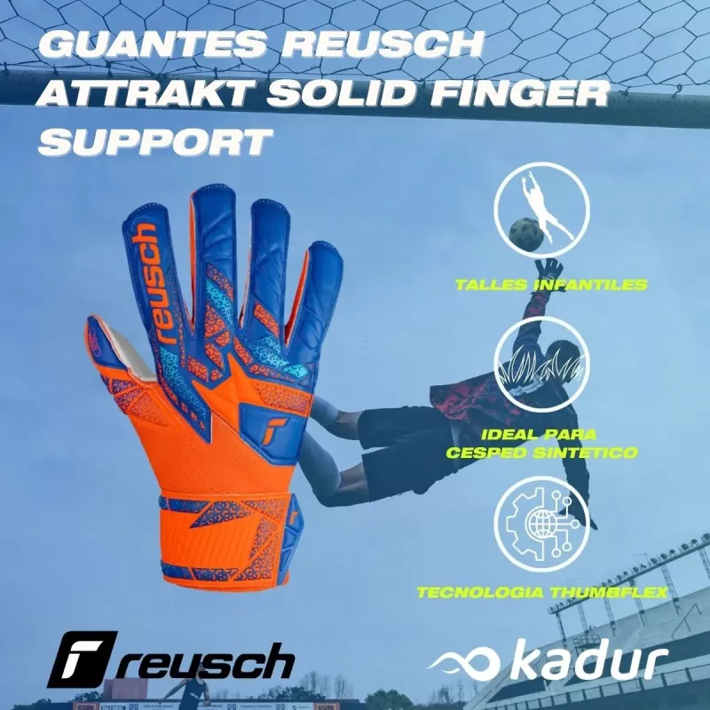 Guantes Arquero Reusch Attrakt Solid Junior
