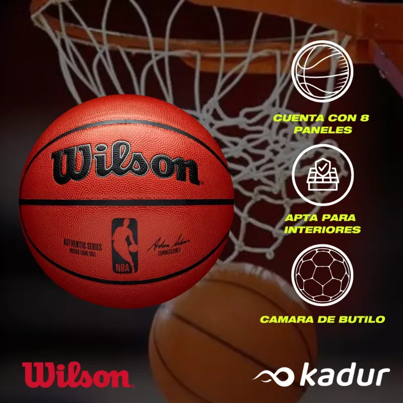 Pelota Basquet Wilson Authentic Indoor N6