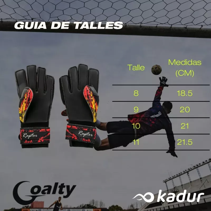 Guantes Arquero Goalty Raptor Adulto
