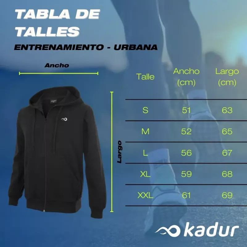 Buzo Canguro Hoodie Capucha Kadur