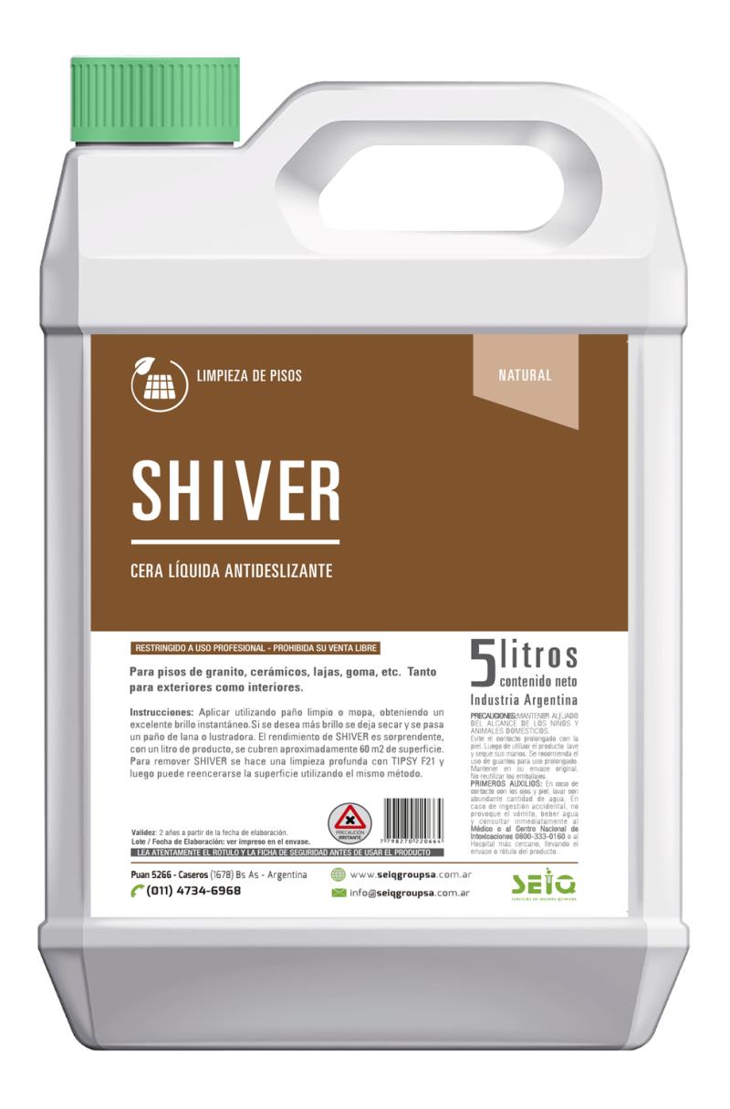 Cera liquida Autobrillo Antideslizante SHIVER Seiq 5 Litros