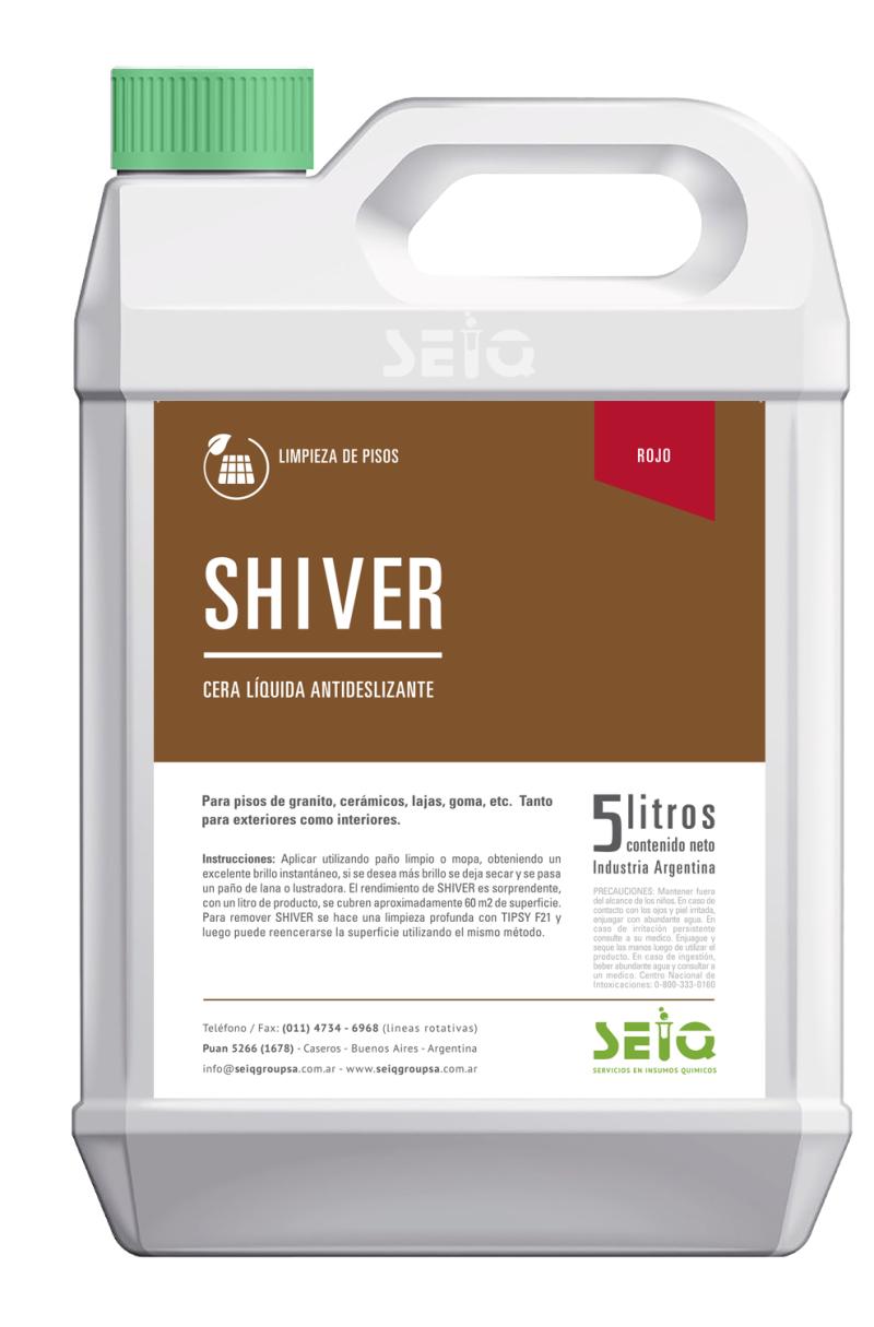 Cera liquida Autobrillo Antideslizante SHIVER Seiq 5 Litros