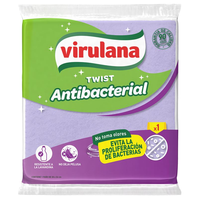 Paño Virulana Twist Antibacterial x 1 UN