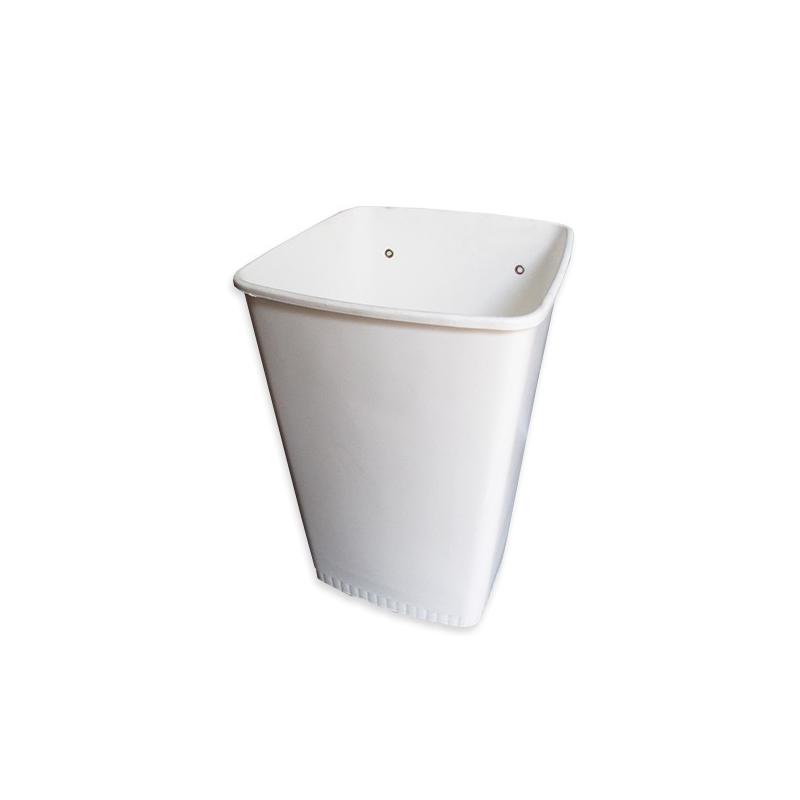 Cesto plastico 13 Lts. cuadrado amurable Dilpex