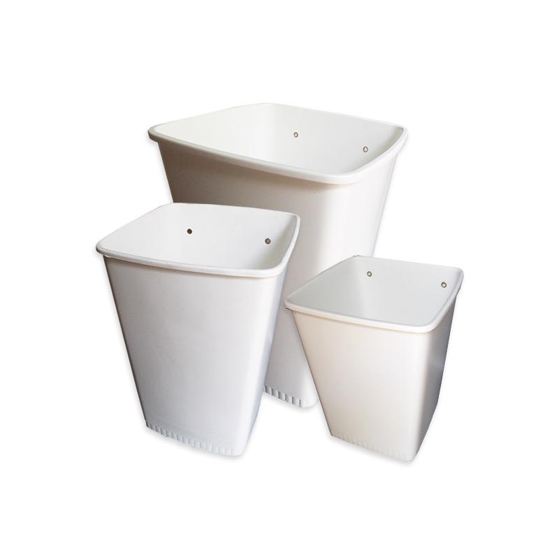 Cesto plastico 13 Lts. cuadrado amurable Dilpex
